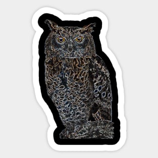 Cool Owl - Bird Design Sticker